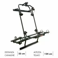 Portabici Posteriore Fabbri BICI OK MTB VAN2 Crafter Sprinter Nero