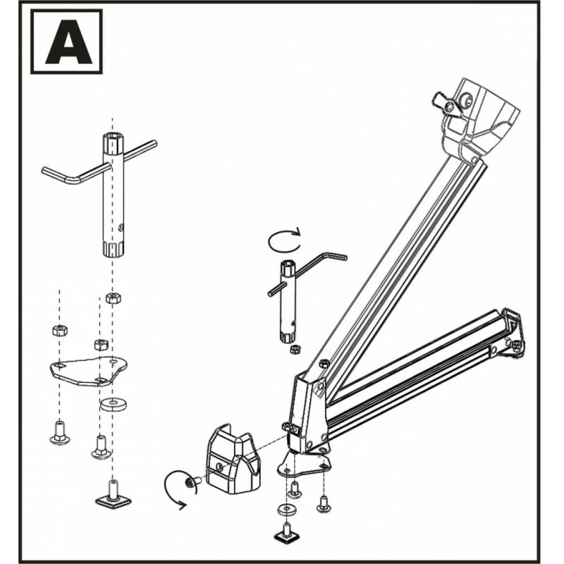 Accessorio Per Portasci Fabbri ALUSKI Adattatore Per Canalina A “T” - immagine 2