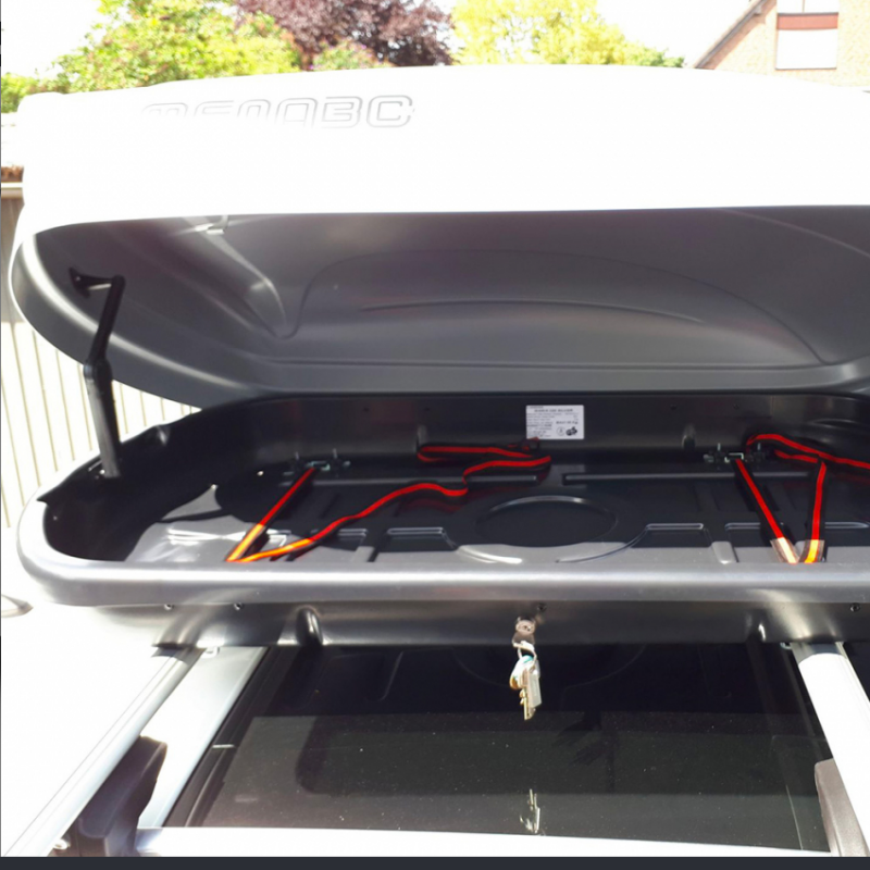 Baule Da Tetto MENABO' Diamond 450 Litri Bianco - immagine 8