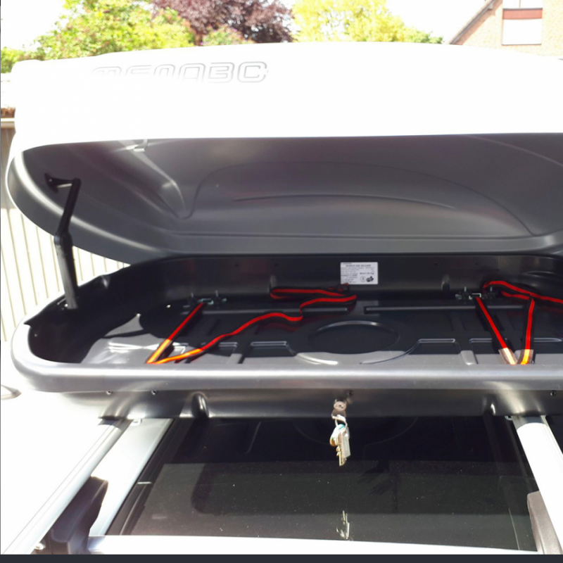 Baule Da Tetto MENABO' Mania 460 Litri Bianco - immagine 3