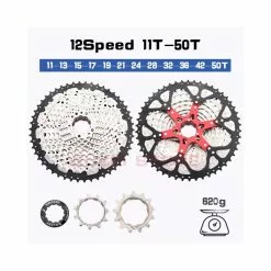 GLAMSPORT Cassetta Pignoni MTB Per Rulli 12 Velocita 11/50