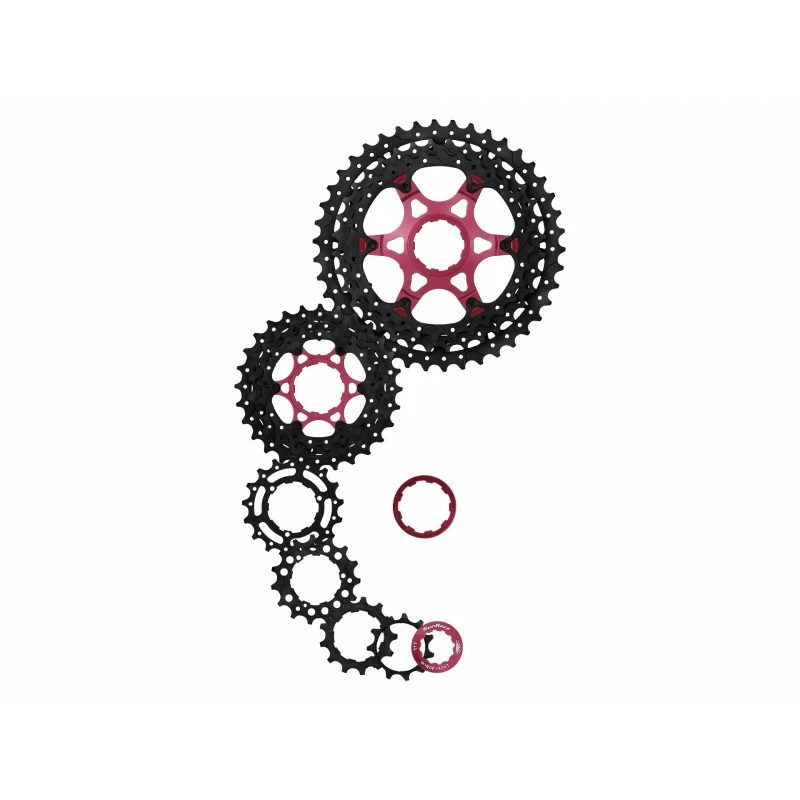 Cassetta Pignoni MTB SUNRACE MX3 10 Velocita 11-42 Alluminio Nero - immagine 3