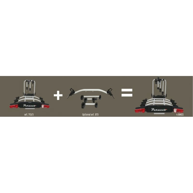 Portabici Gancio Traino PERUZZO ZEPHYR 713/3 Per Ebike 3 4 Bici - immagine 7