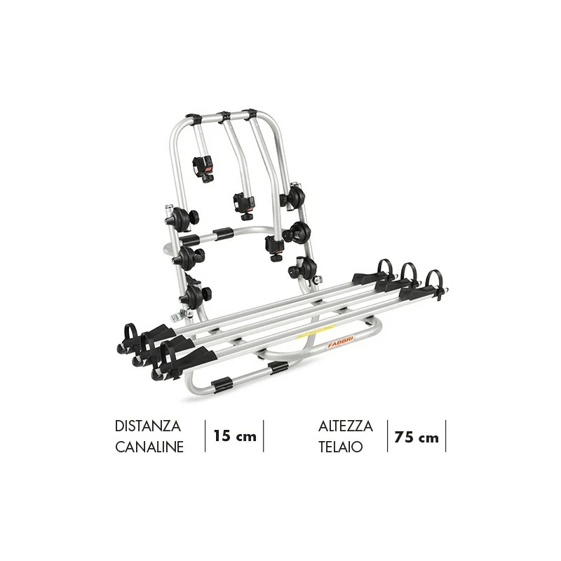 Portabici Posteriore Fabbri BICI OK MTB 3 Bici 75