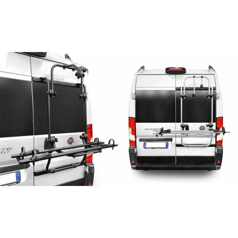 Portabici Posteriore Fabbri BICI OK MTB VAN 2 Per Ducato Jumper Boxer Nero - immagine 2