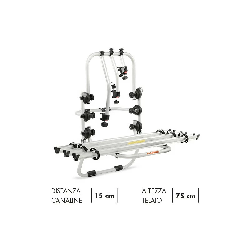 Portabici Posteriore Fabbri BICI OK Per 3 Bici