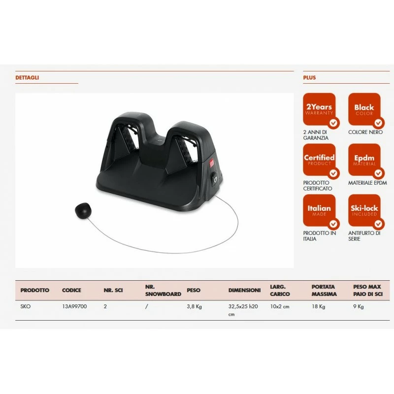Portasci Magnetico Da Tetto FABBRI SKO - immagine 3