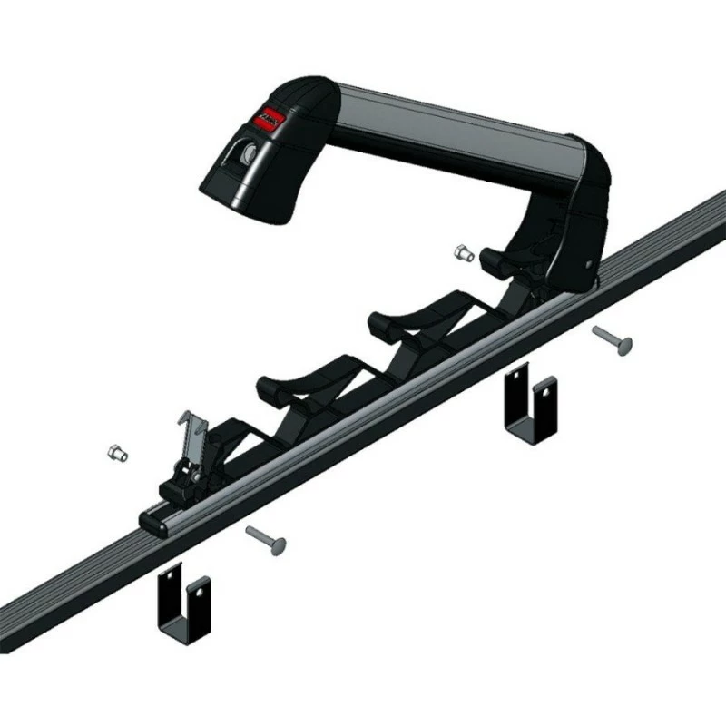 Portasci Per Barre Da Tetto FABBRI ALUSKI & BOARD 4 NEW - immagine 4