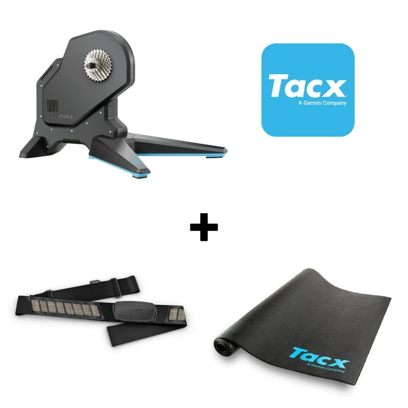 Rulli Bici TACX FLUX 2 Smart T2980.61 + Fascia Cardio + Tappetino + 6 Mesi App OMAGGIO
