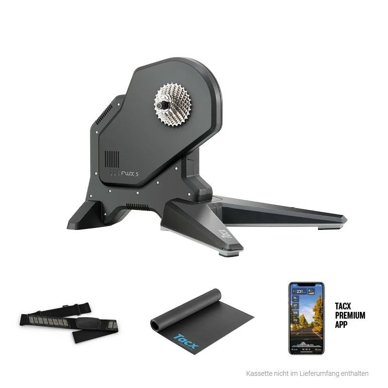 Rulli Bici TACX FLUX T2900 S Smart 2022 + Fascia Cardio + Tappetino + 6 Mesi App OMAGGIO